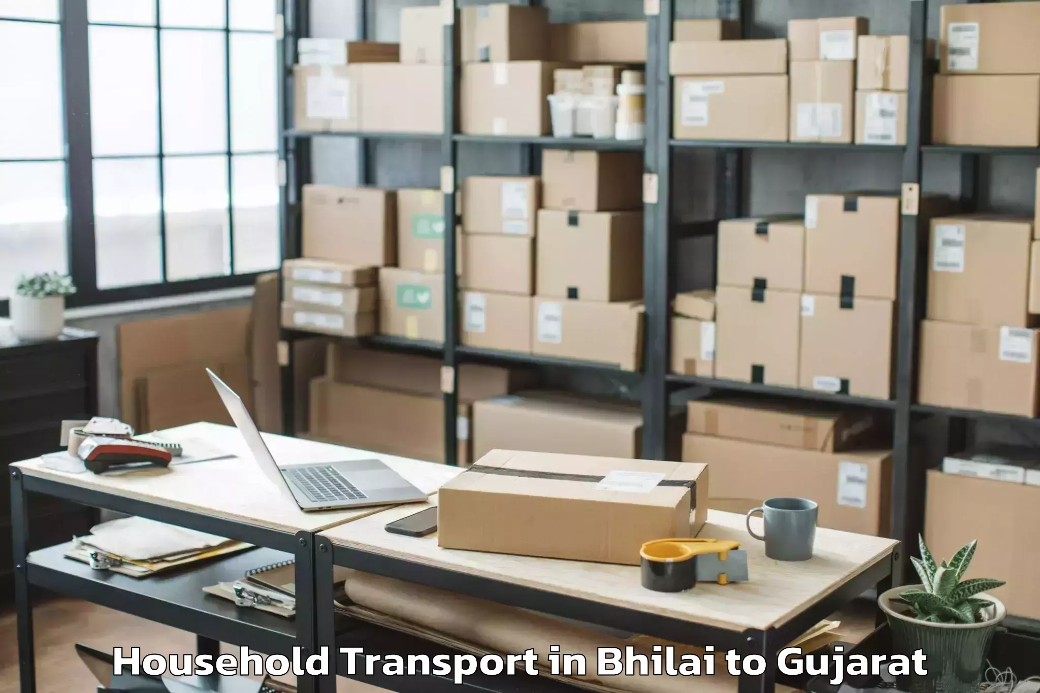 Trusted Bhilai to Bantva Household Transport